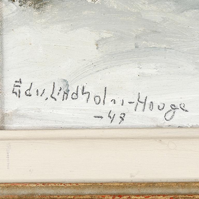 EDVIN LINDHOLM-HOUGE, pannå, signerad och daterad -48.