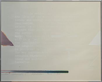 SHUSAKU ARAKAWA, 2 st, färgserigrafier, signerade.