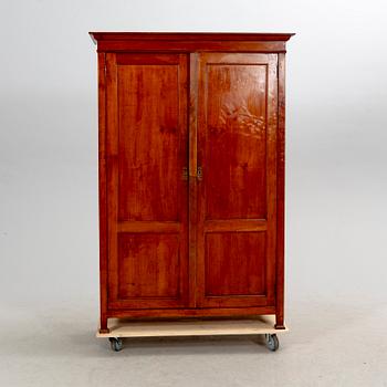 A late 19th century mahogany wardrobe.