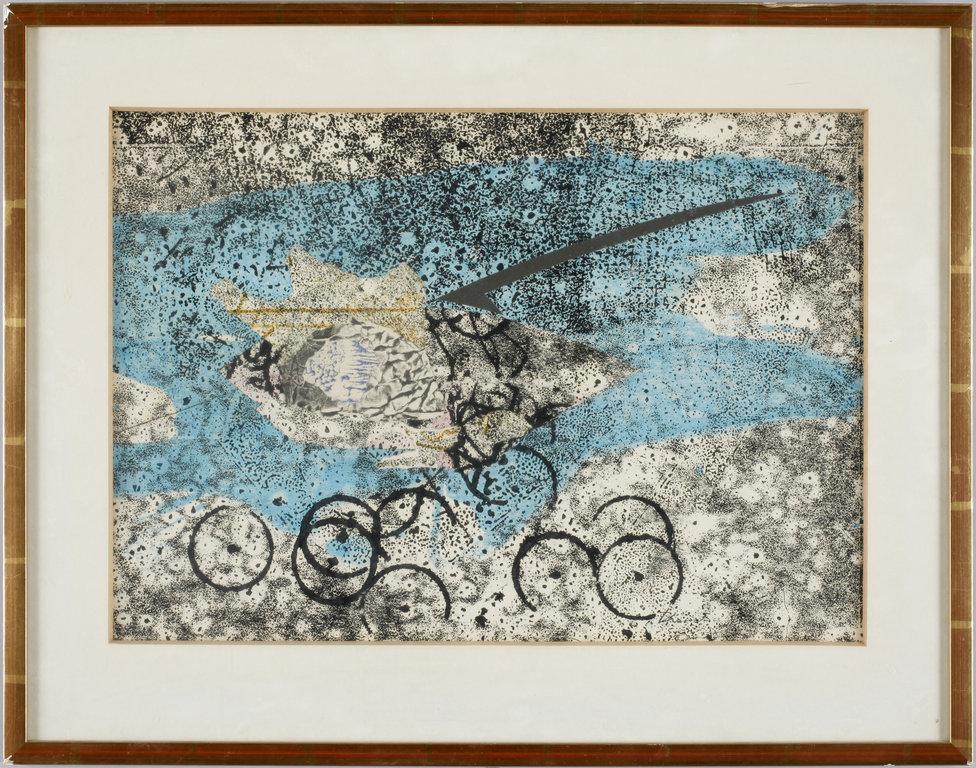 JUAN JOSÉ THARRATS, blandteknik med kollage, sign o dat 63.