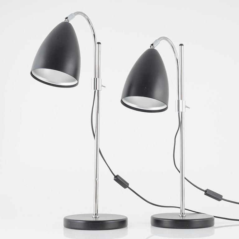 Bordslampor, ett par, Belid.