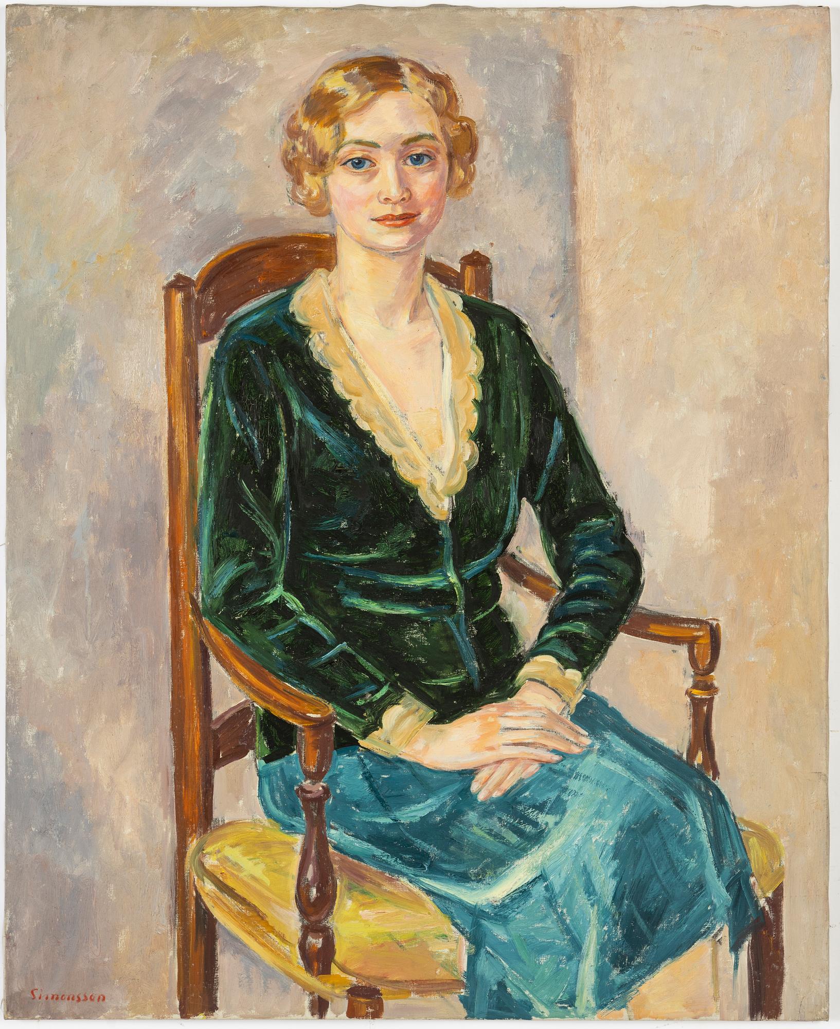 Birger Simonsson, oil on canvas, signed.