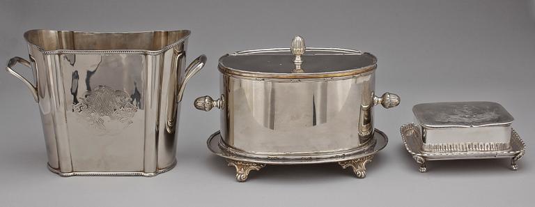 PARTI PLÄTER, 3 delar, trol England, 1800/1900-tal.