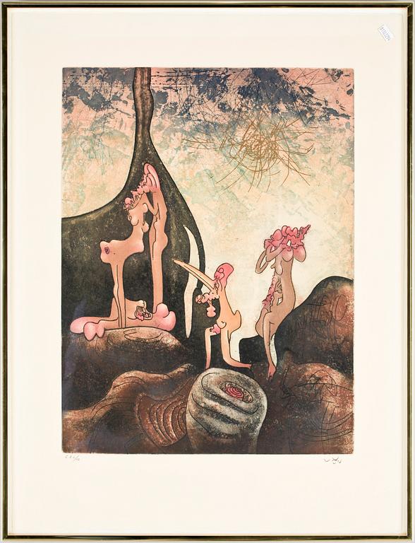 ROBERTO MATTA, färgetsning, sign o numr EA 4/10.