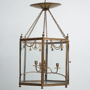 LYKTA, för fyra ljus, gustaviansk, 1700-talets slut.
