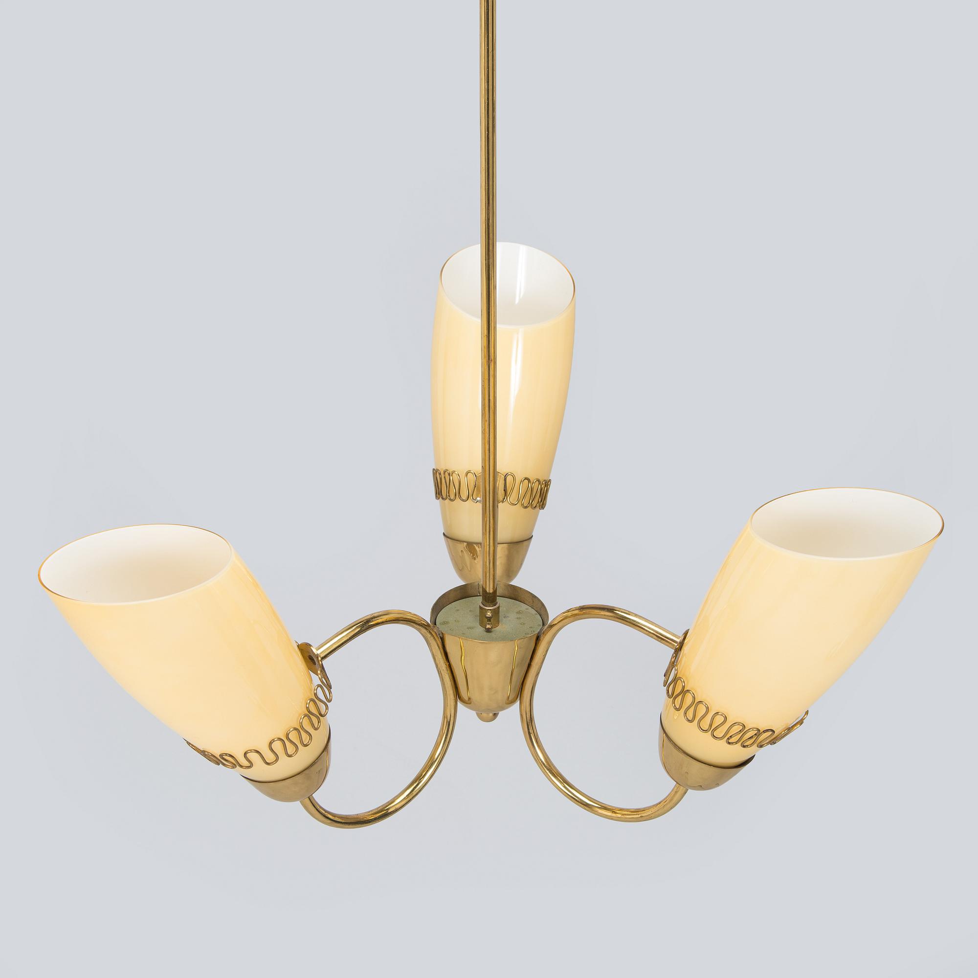 Mauri Almari, A mid-20th century ceiling light model K1-44 for Idman Finland.