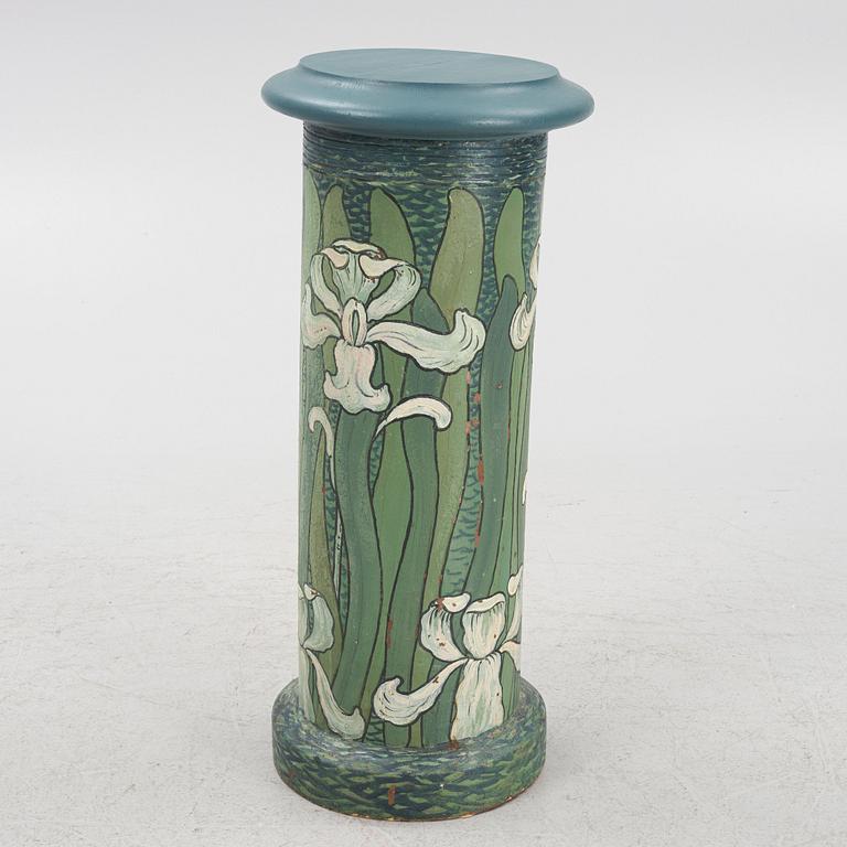 Pedestal attributed to Helmer Osslund, Art Nouveau, 1890s.