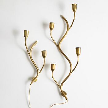 Wall lamps, 2 pcs, Astra, Norway, 1940s/50s.