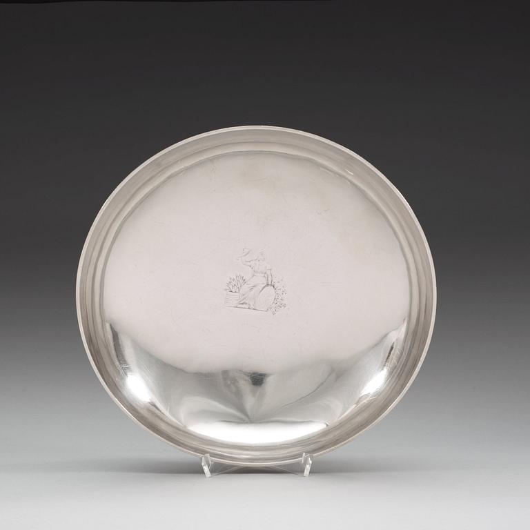 An Atelier Borgila silver bowl, Stockholm 1927.
