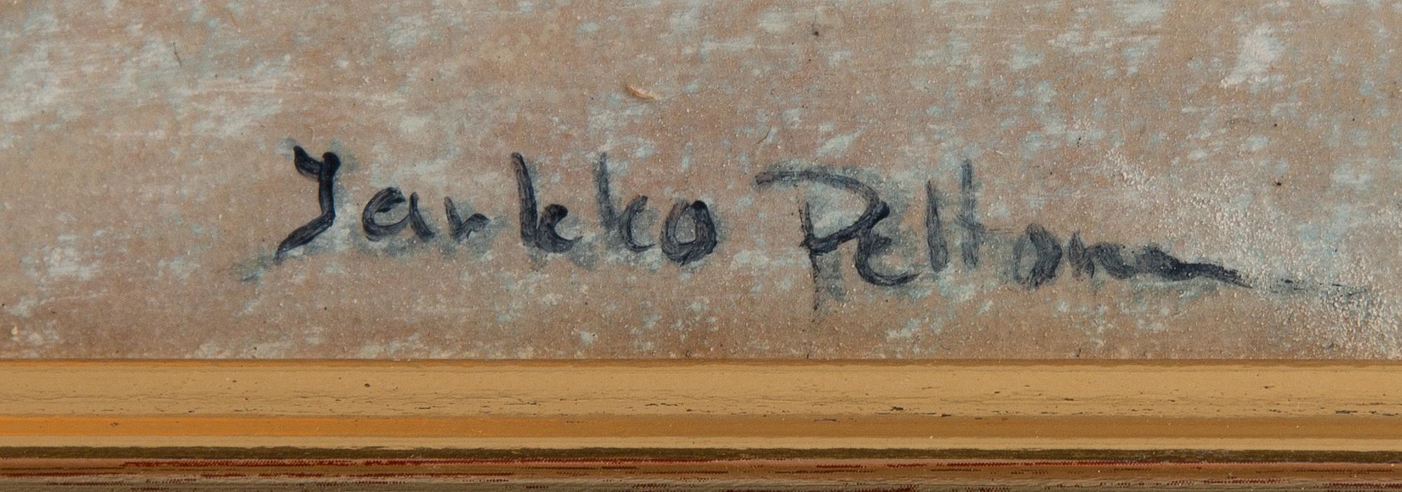 JARKKO PELTONEN, olja på masonit, signerad.