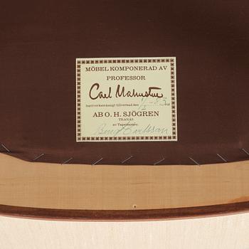 FÅTÖLJ, "Vår fru", Carl Malmsten, OH  Sjögren, 1900-talets slut.