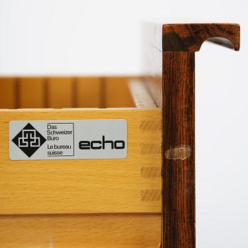 A rosewood office set, Echo, Switzerland, 1970s-80s.