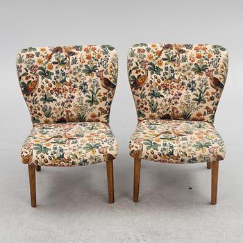 Armchairs, a pair, Swedish Modern, 1940s.