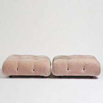 Mario Bellini, a pair of "Camaleonda" ottomans, B&B Italia, Italy, post 1970.