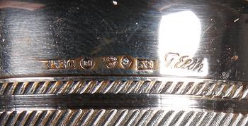 SKÅL SAMT LJUSSTAKAR, 2 st, silver, T Eldh. 1972 resp 1962.