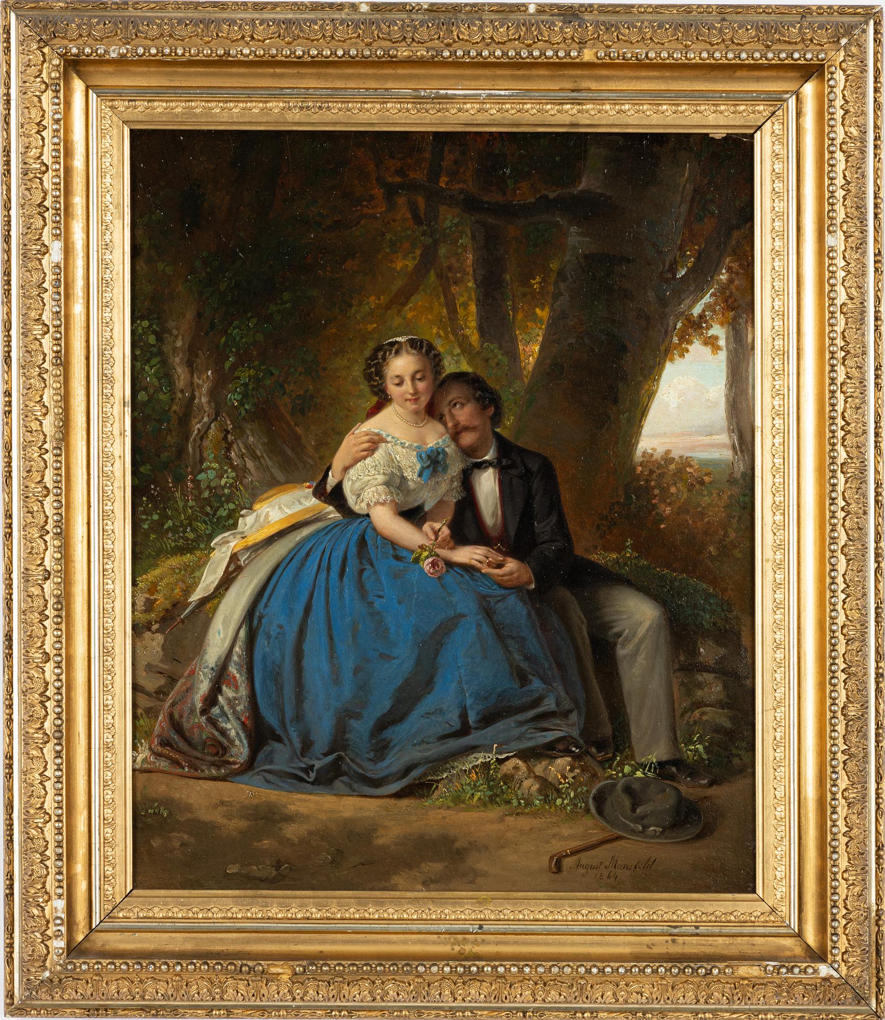 August Mansfelt, Förlovningen.