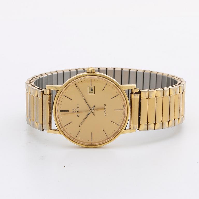 ZENITH, wristwatch, 18K, 33 mm.