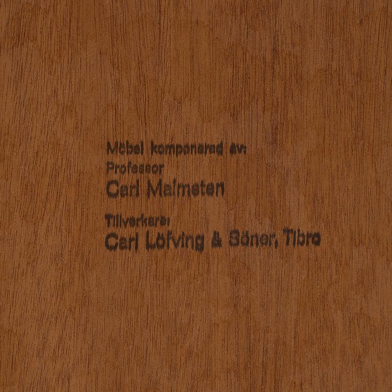 An 'Ovalen' coffee table designed by Carl Malmsten for Carl Löfving & Söner, Tibro, Sweden.