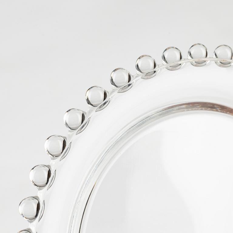 René Lalique, twelve signed glass dishes, 'Andlau', the model designed in 1933.