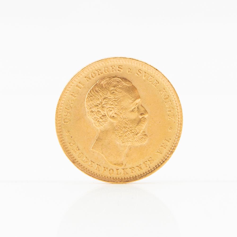 Guldmynt 20 Kroner Norge 1902 Oscar II.