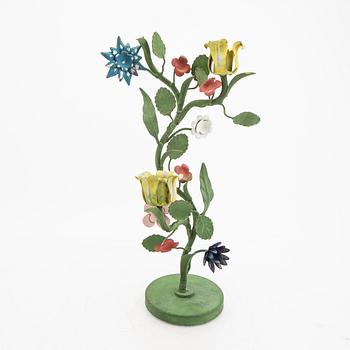 Firma Svenskt Tenn, a painted metal candlestick.