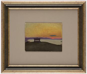 Pelle Swedlund, "Solen går ned" ("The sun goes down"), Lake Bolsena.