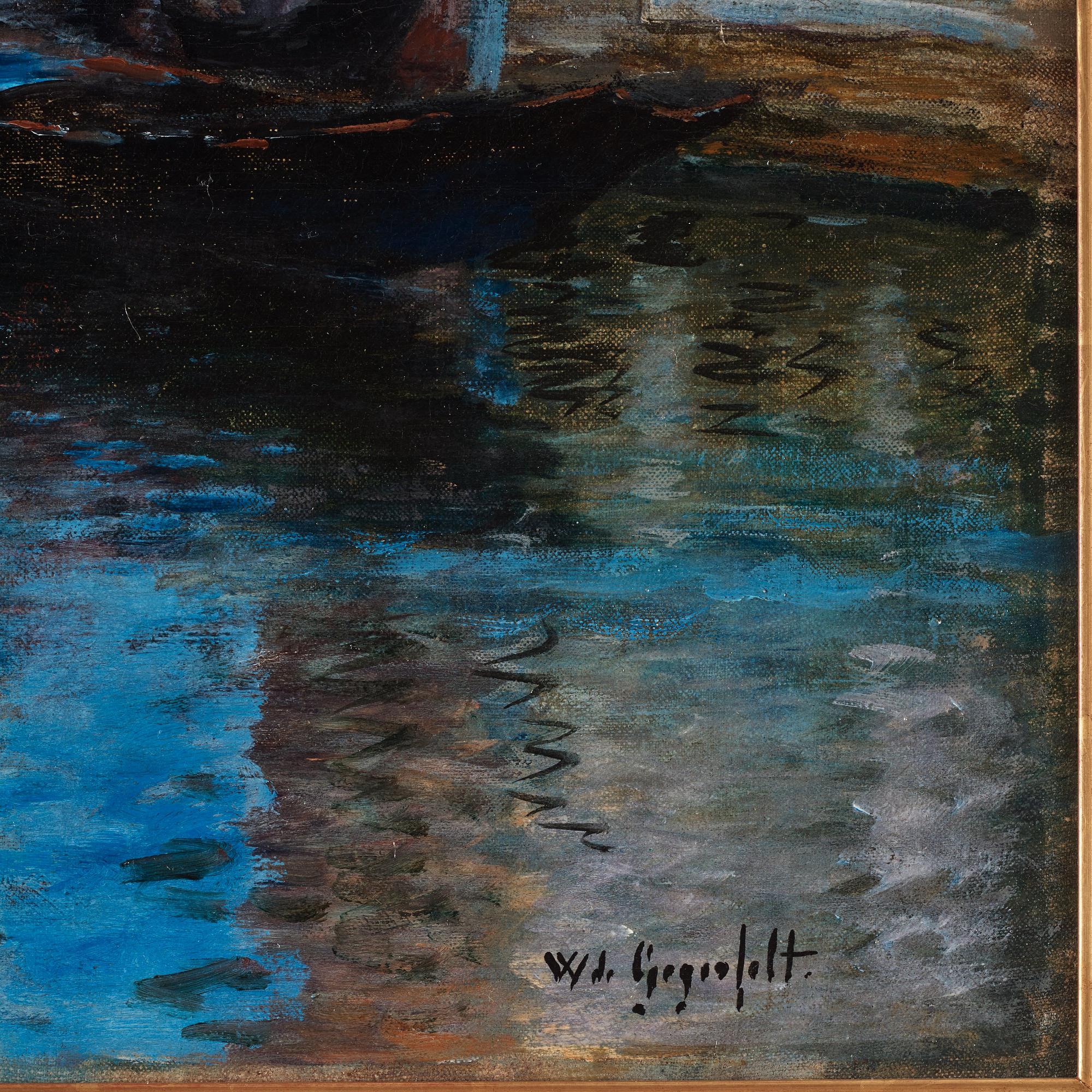 Wilhelm von Gegerfelt, Kanalmotiv, Venedig.