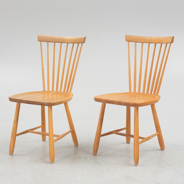 Carl Malmsten, chairs, 8 pcs, "Lilla Åland", Stolab, 1980s.