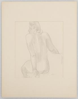 Wilhelm Kåge, a set of three model studies, signed, 1930s-40s.