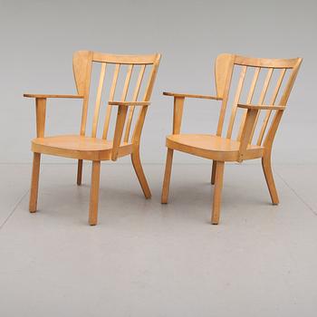 KARMSTOLAR, 1 par, "Canada", Christian E Hansen, GA Berg Stockholm, 1940-tal.