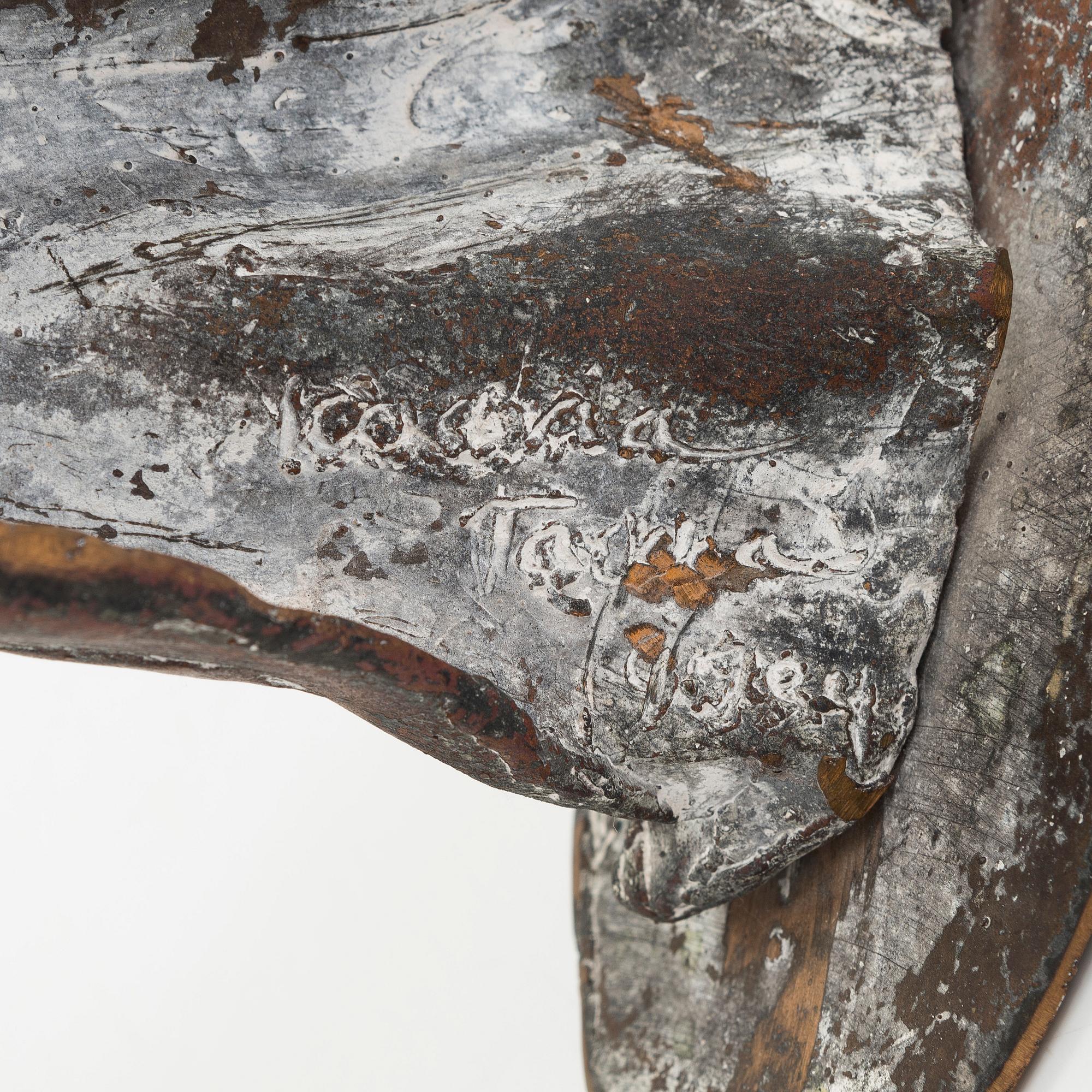 Kaarina Tarkka, a bronze sculpture, signed and dated 1984.