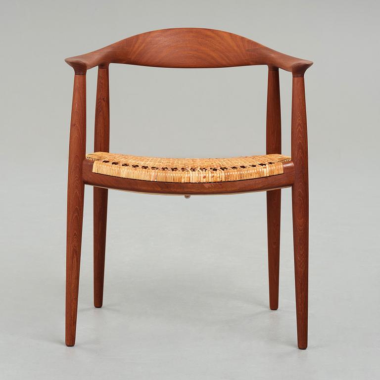 HANS J WEGNER, karmstol, "The Chair" modell "JH501" Johannes Hansen, Danmark, 1950-tal.
