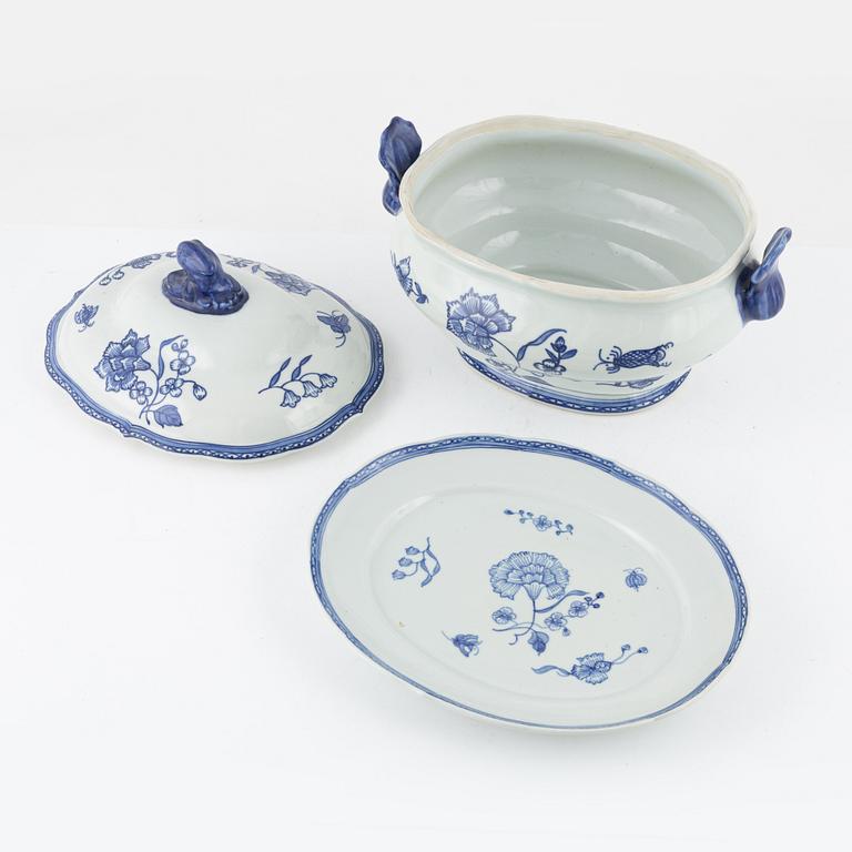 A 'Nejlika' porcelain tureen with cover, from IKEAs' 18th century series, 1990's.