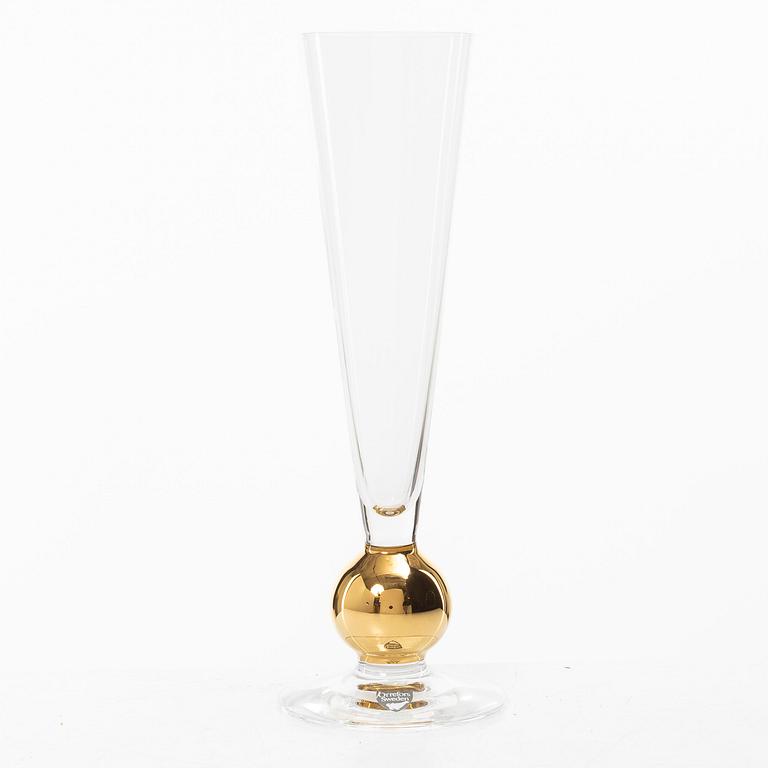 Gunnar Cyrén, Nine 'Nobel' champagne glasses, Orrefors.