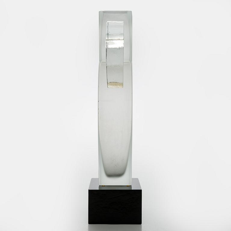 Heikki Orvola, glasskulptur "Maya", signerad Heikki Orvola Nuutajärvi.