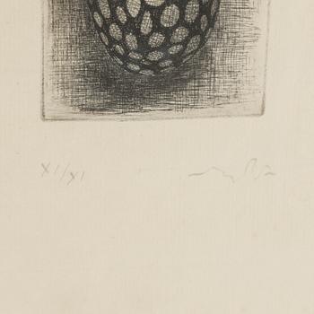 PETER SCHUYFF, etsning, signerad och numrerad XI/XI.