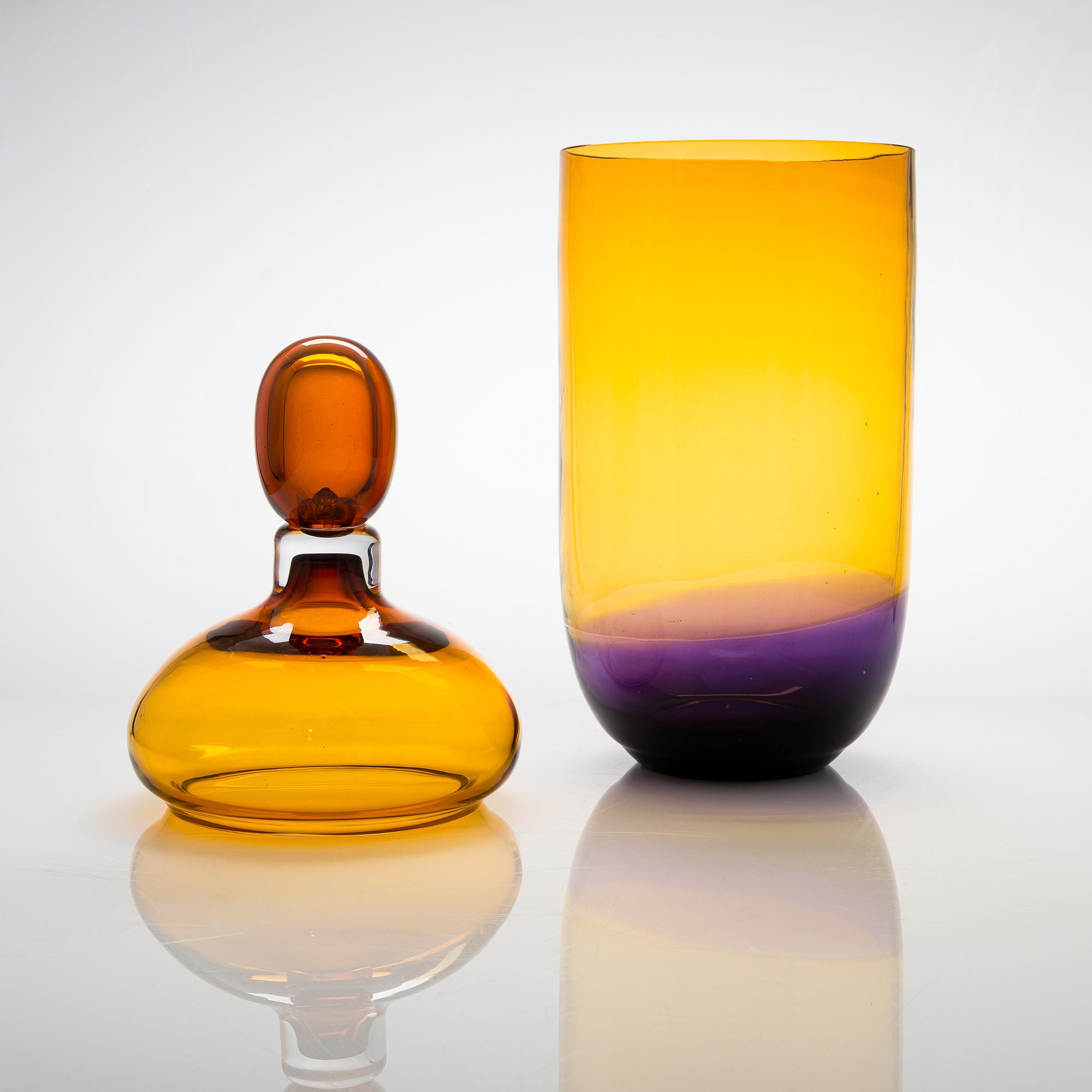 Sini Majuri, 'Orinnoro' glass sculpture, signed Sini Majuri 2021, Glass Studio Mafka&Alakoski Riihimäki.