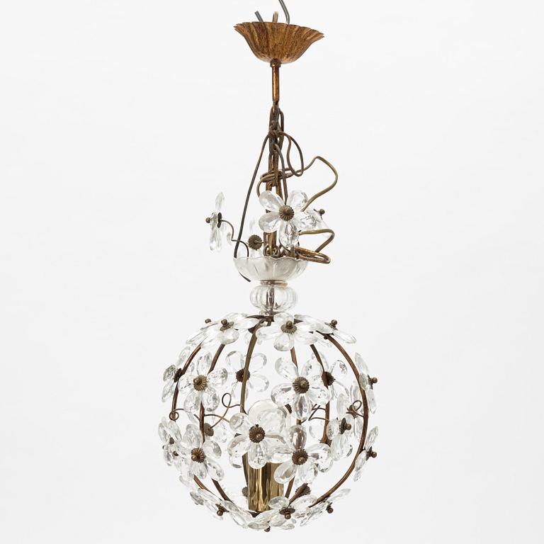 A ceiling lamp, second half of the 20th century.