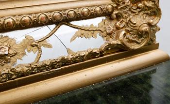 SPEGEL MED KONSOLBORD, 1800-talets andra hälft.