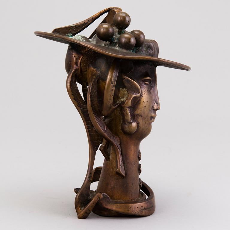 EDGAR VIIES, a bronze sculpture, signed and dated 1993.