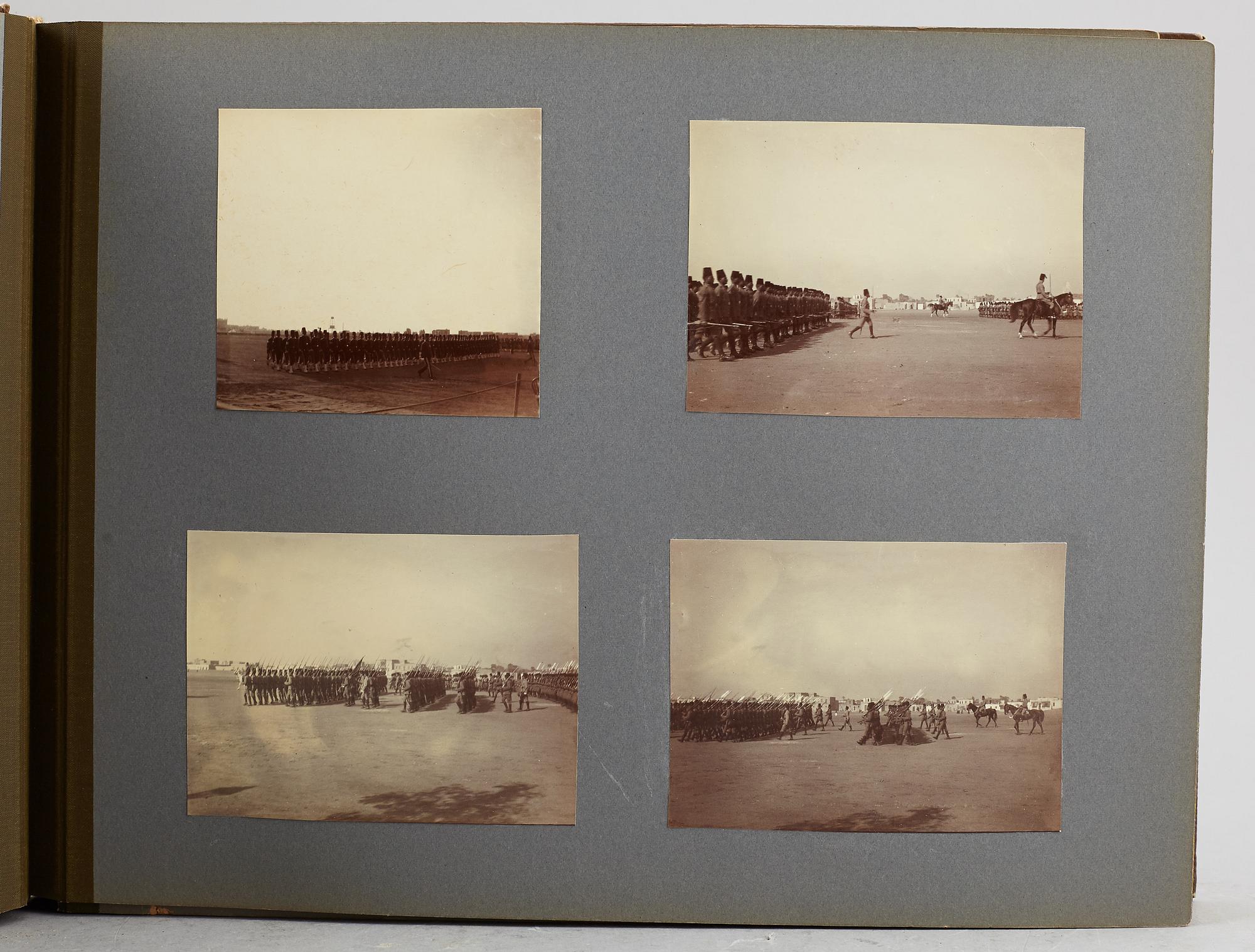 FOTOALBUM,   MEDELHAVSKRYSSNING 1905-06 MED KORVETTEN FREJA.