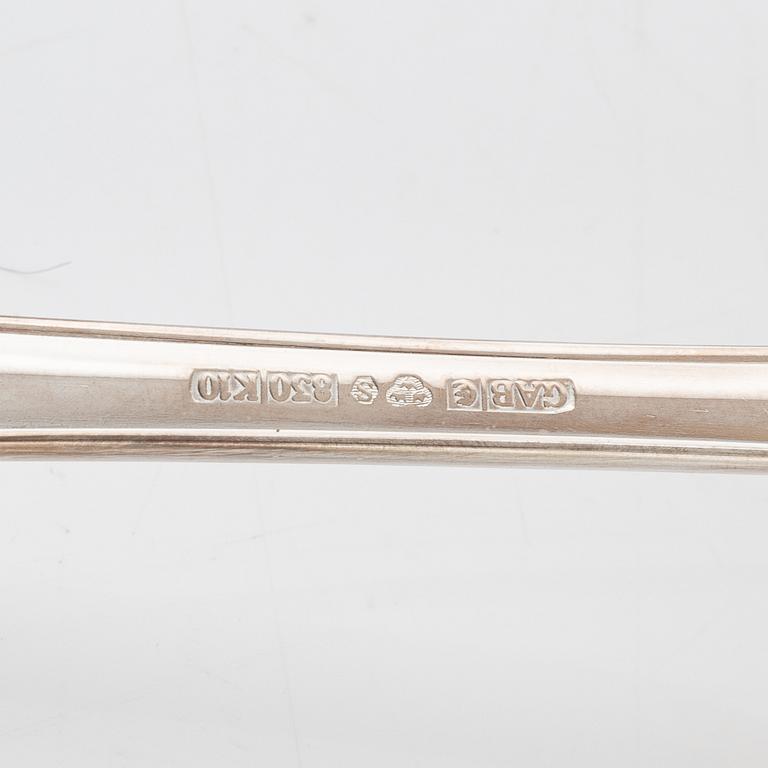 Bestickservis, 205 delar, silver, modell "Svensk", GAB, bl a Eskilstuna 1999.