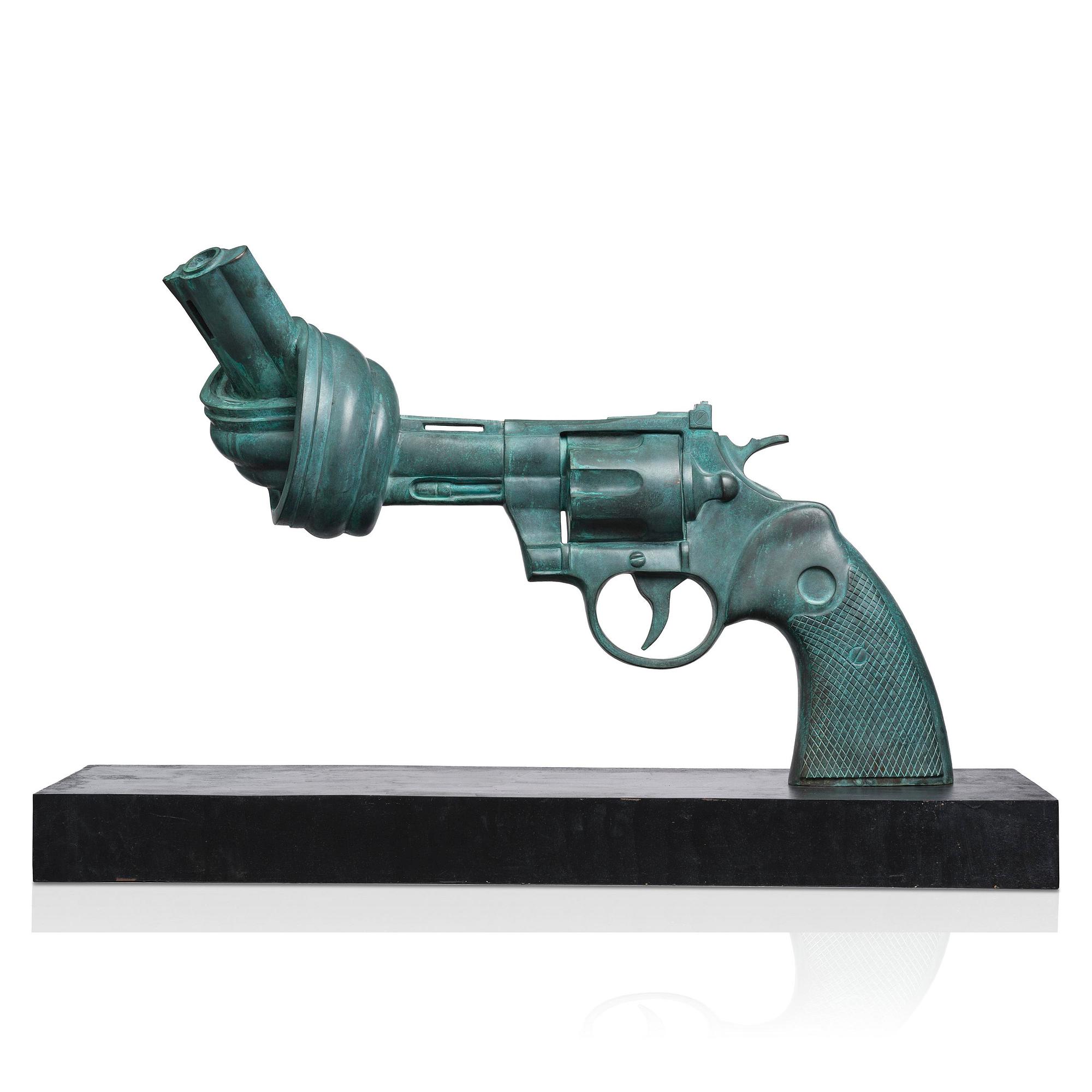 Carl Fredrik Reuterswärd, "Non Violence".