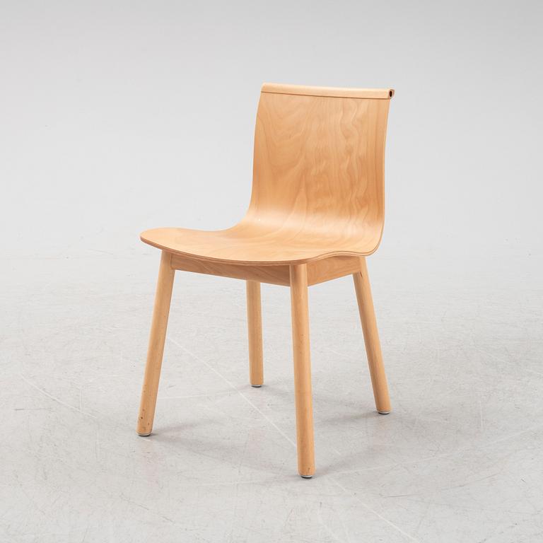 A beech 'Serif chair' by Chris Martin for Massproductions.