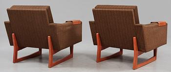 FÅTÖLJER, ett par, Effkå, 1900-talets andra hälft.