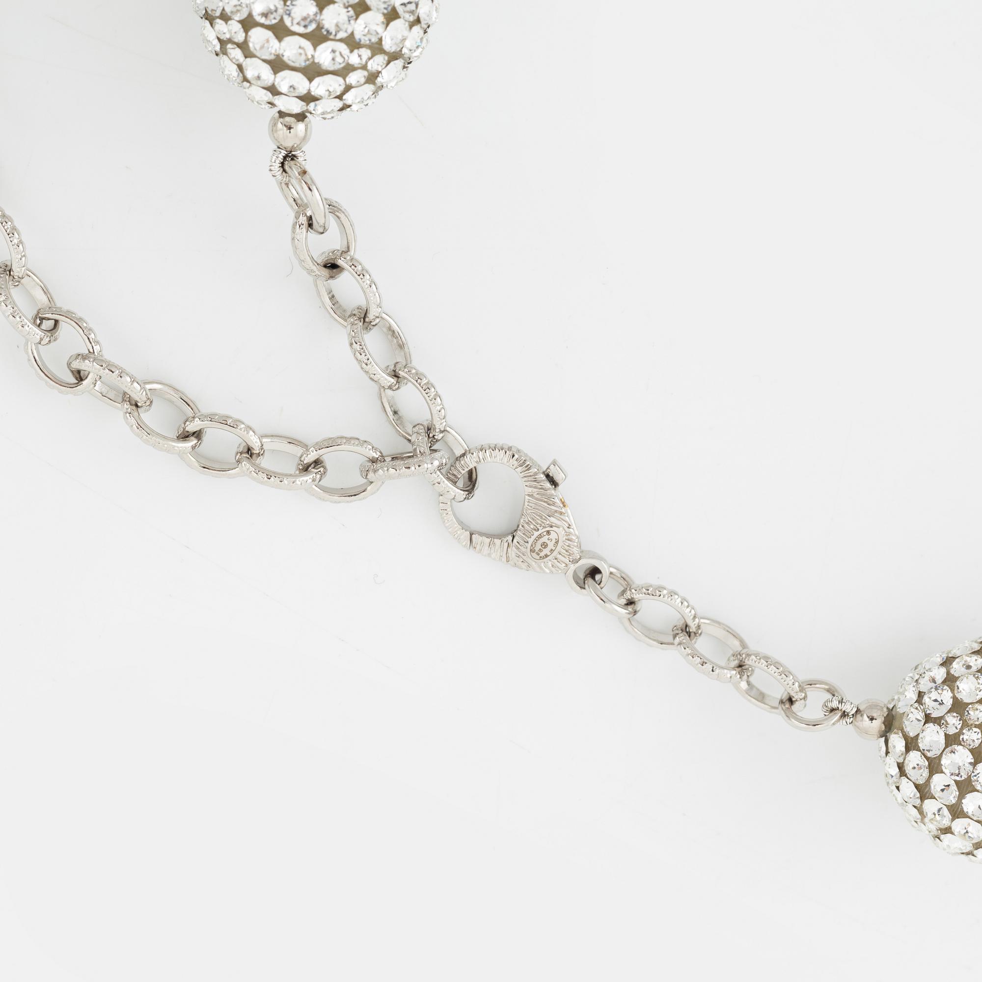 Chanel, "Crystal ball necklace", 2018.