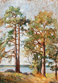 294. Axel Haartman, PINE TREES ON THE STRAND.