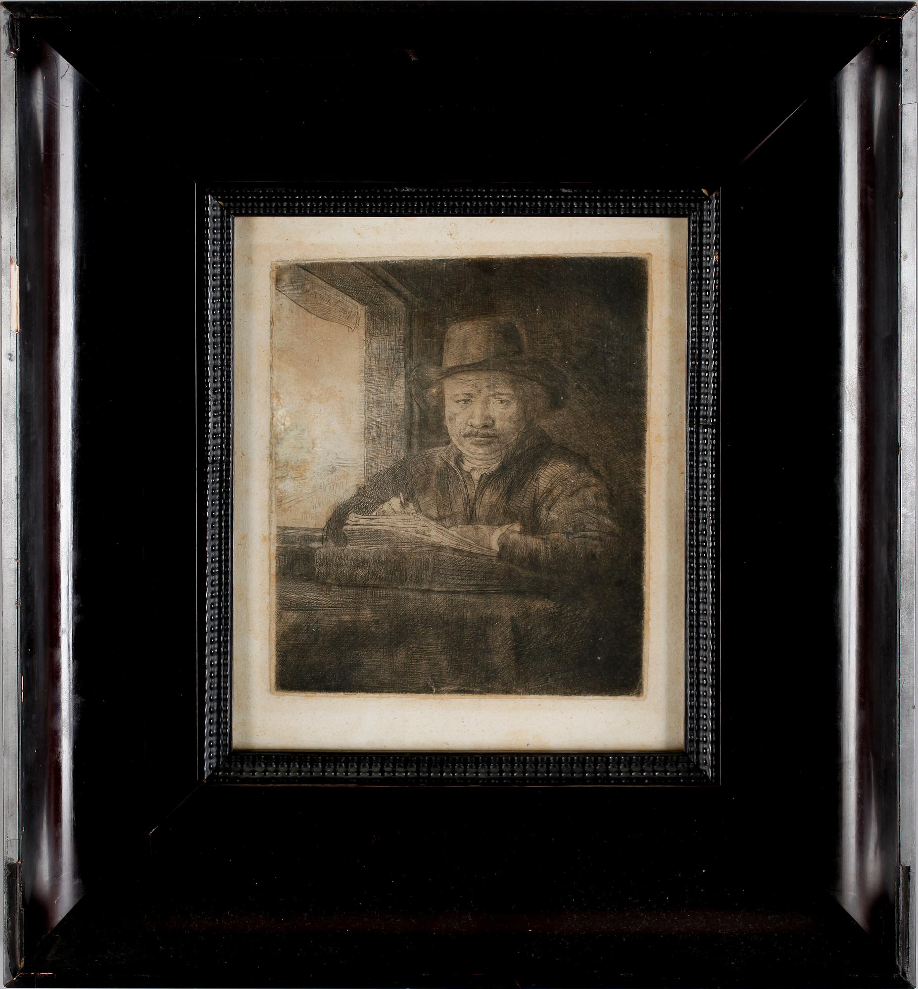 REMBRANDT HARMENSZ VAN RIJN, etsning, senare avdrag, 1700-tal.