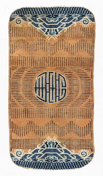 An 19th century Ningxia 'RKO' rug, c 157 x 84 cm.