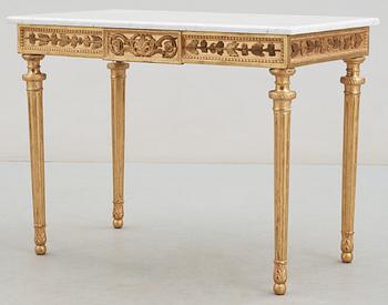 A late Gustavian late 18th century console table in the manner of P. Ljung.